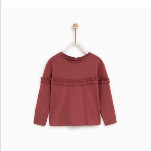 Ruffled Zara top.